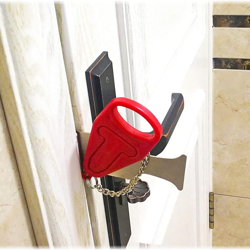 Bærbar dørlås erstatter addalock kompatibel til rejselås, skolelåsningslås også for sikkerhed hjemme lejlighed livi