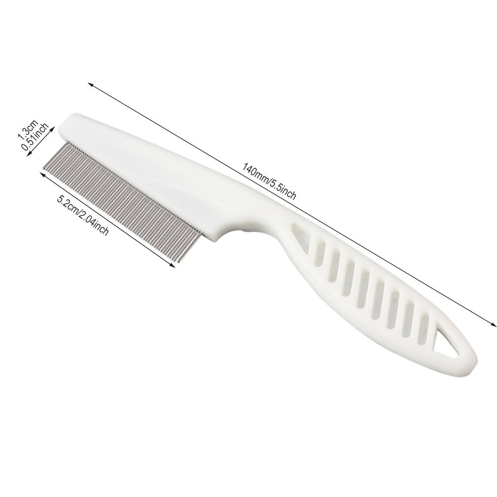 Bescherm Flea Kam Voor Katten Honden Huisdier Rvs Comfort Flea Haar Grooming Gereedschap Ontworming Borstel Korte Lang Haar bont