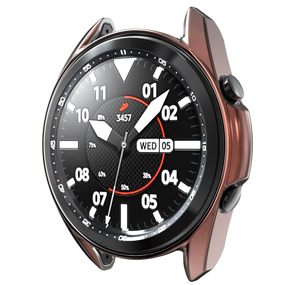 Hoesjes voor galaxy watch 3 45mm 41mm hoesje zacht tpu geplateerd hoesje voor samsung galaxy watch 41mm 45mm hoesje beschermende bumper shell: Mysticus / Kijk 3 45mm