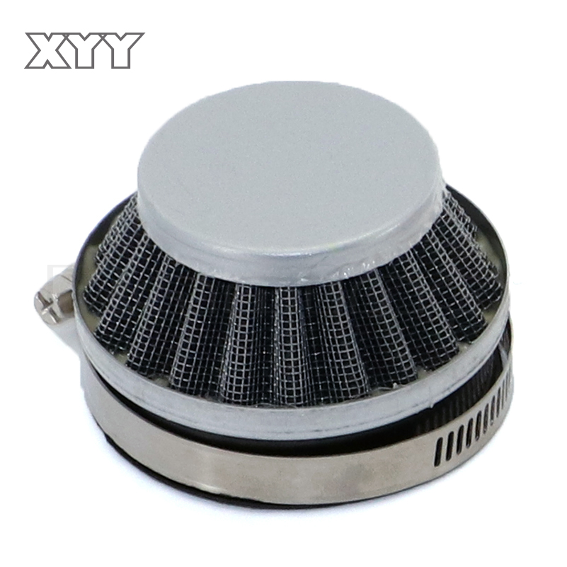 Filtro de aire colorido Mini Moto 42mm 58mm compatible con 2 tiempos 37cc 47cc 49cc Mini ATV Quad Dirt Bike Pocket Bike Pit Bike: Transparente