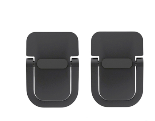 2 Stks/set Laptop Standaard Voor Computer Toetsenbord Stand Riser Aluminium Mini Draagbare Laptop Staat Voor Notebook: Black