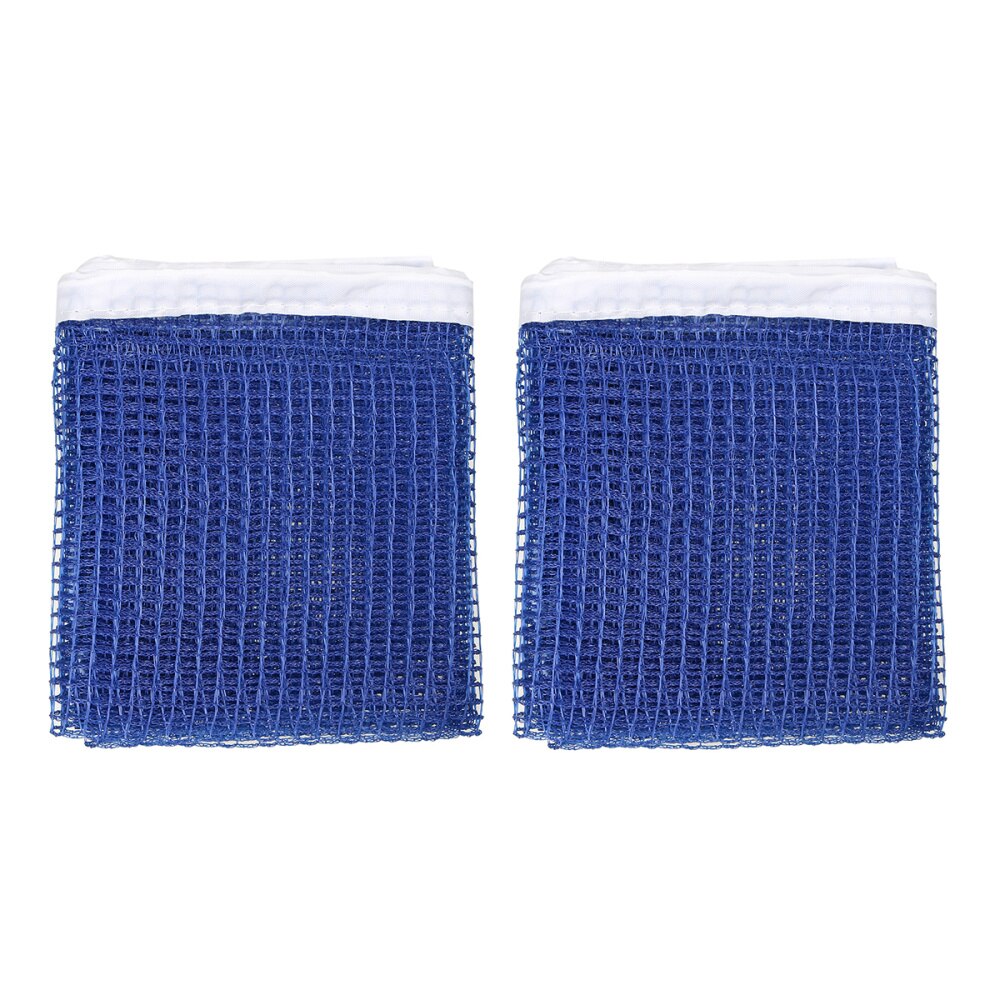 2PCS Reusable Outdoor Table Tennis Replacement Net Nylon Regulation Pong Net without Post (Black): Blue