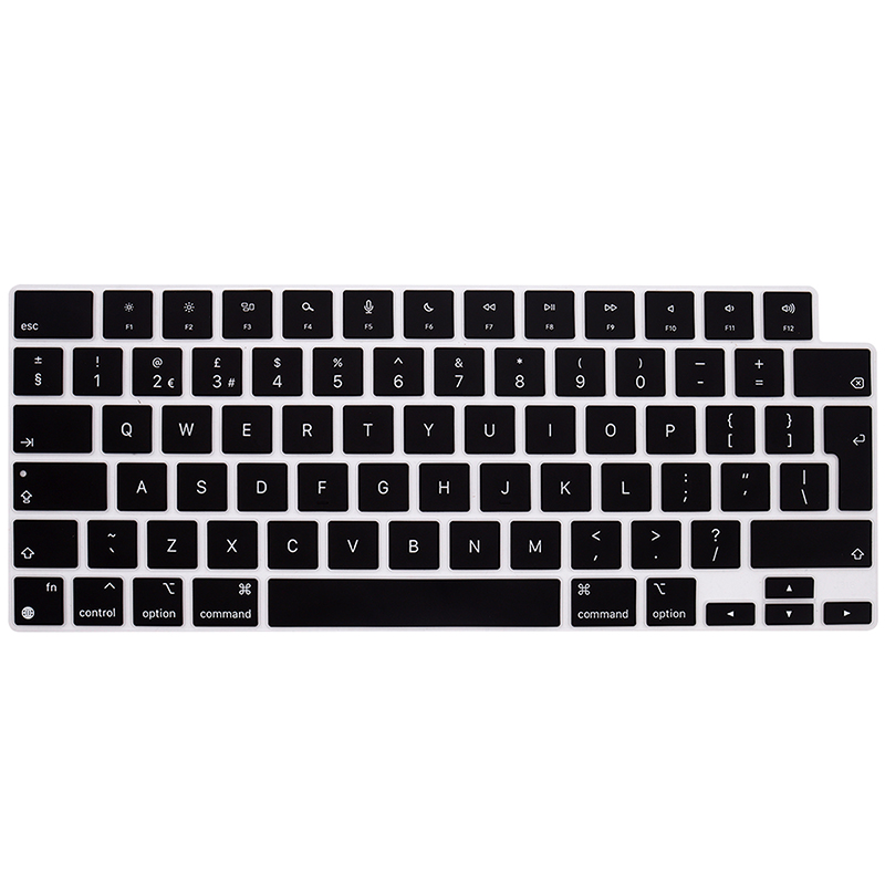 English Language EU Layout Keyboard Protector For Macbook Pro 14 A2442 16 A2485 Silicone Cover