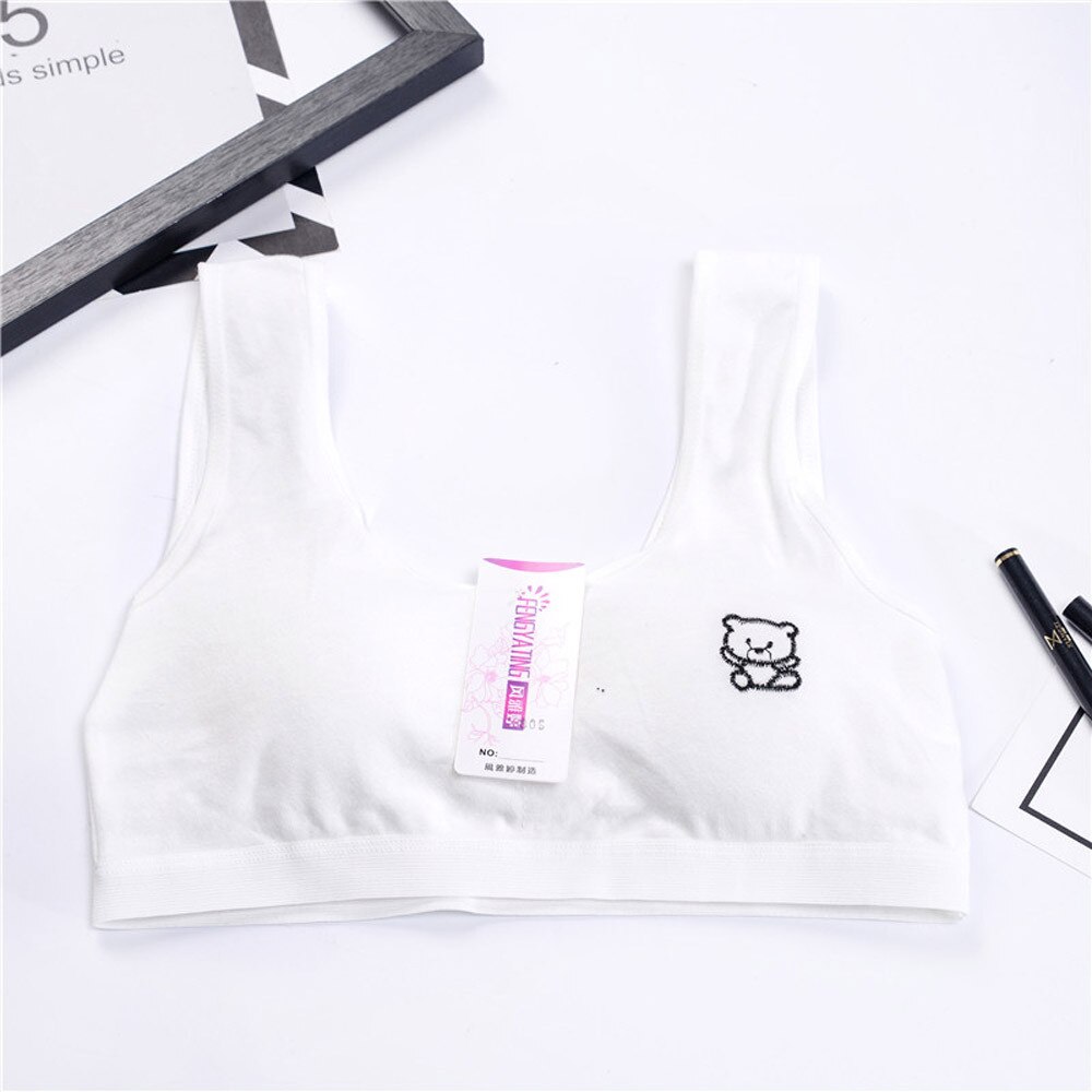 #45 8-14y gutt jenter printing undertøy bh Vest låve undertøy sport undies trening BH unge jenter soutient kløft fille