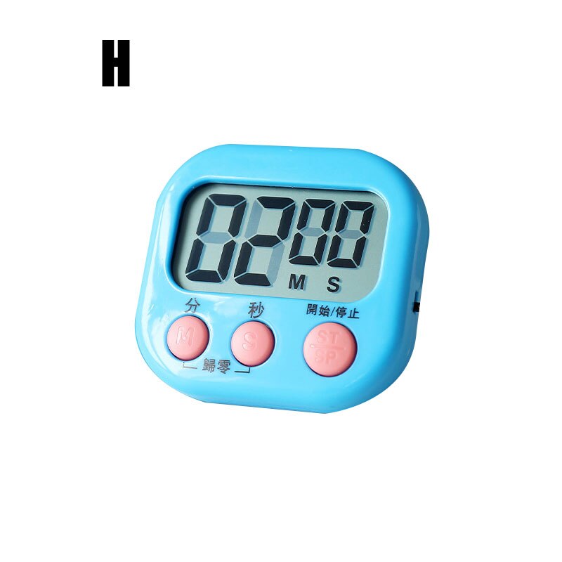 Newly Digital Kitchen Timer Big Digits Loud Alarm Magnetic Backing Stand for Cooking Baking Sports Games Office Study FI: h - blue