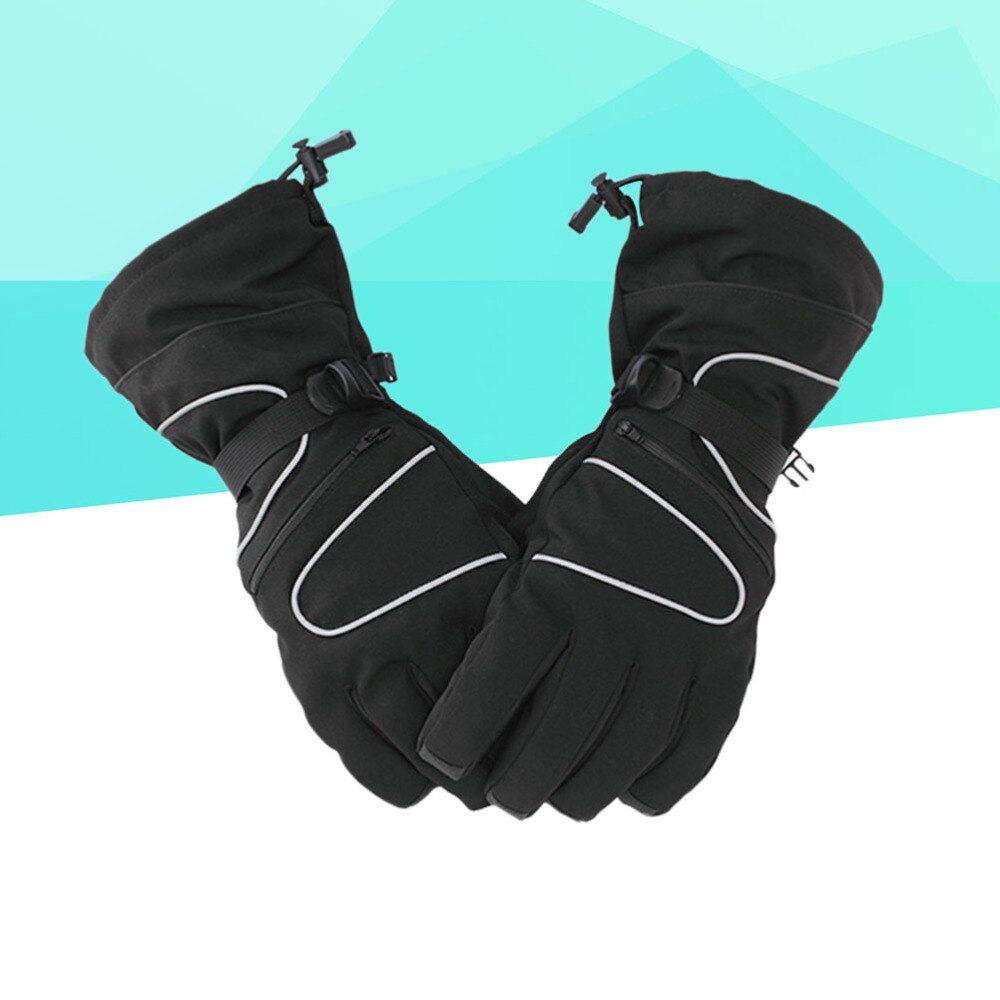 1 Pair Winter Mittens Men Thermal Windproof Waterproof Anti Grip Warm Cold Weather Mitt for Push Cart and Practice