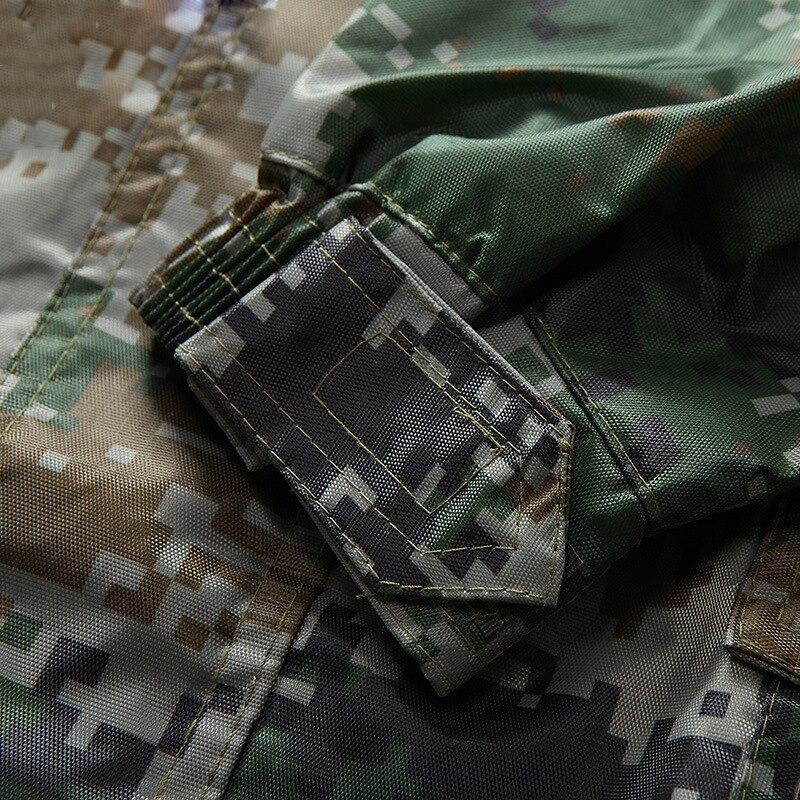 Outdoor Camouflage Regenjas Lange Mannen En Vrouwen Raincape Regen Jas T Mannen En Vrouwen Split Rijden Regenjas Regenbroek