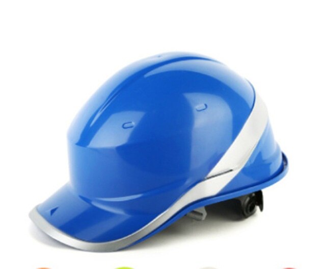 Hård hat, beskyttelseshætte, arbejdshætte, isoleringsområde, abs med fosforstrimmel, ødelæggelsessted, isoleringsbeskyttelse, hjelm, b: Azul
