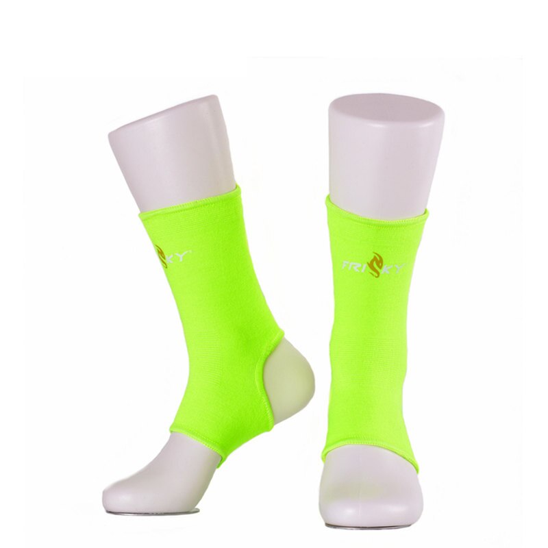 Muay thailändisch Boxen Knöchel Hosenträger Fuß Bandage Gurt Unterstützung Fitness Fitnessstudio ÜSpund Safty Getriebe Taekwondo MMA Schutz Socken: Grün Knöchel Unterstützung / L
