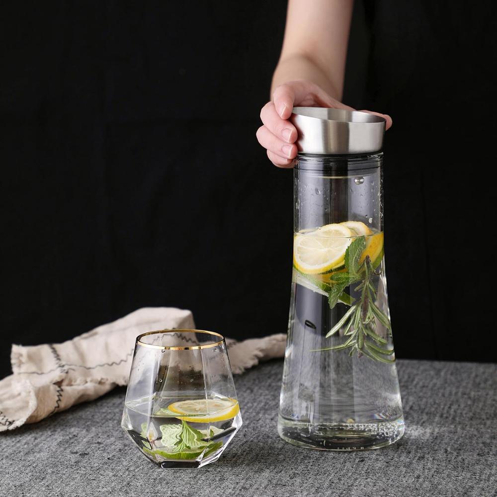 950ML Transparent Glass Cold Water Jug Kettle Juic... – Grandado