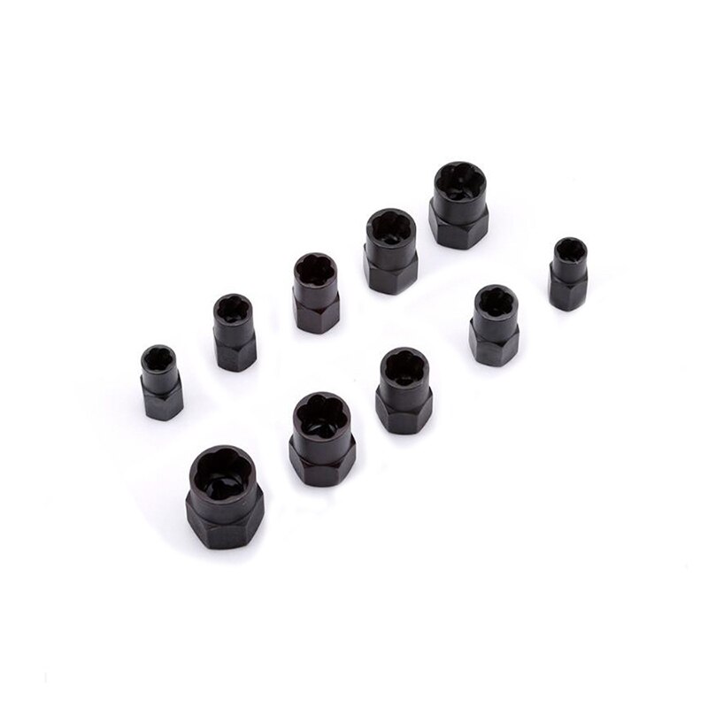 Nut Extractor Metric High Hardness Wear and Tear Nut Removal Tool Repair kit Home kit Tool 11PC/Set