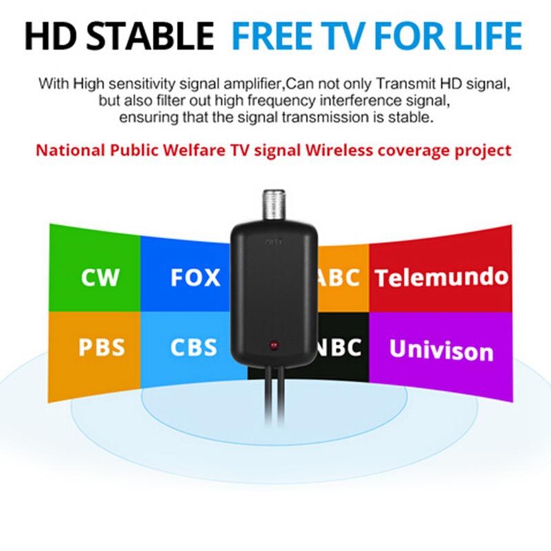 Indoor Digital TV Antenna with Signal Amplifier Booster TV Radius Antena TV Surf Antennas HDTV Freeview TDT Cable TV Fox Antenna