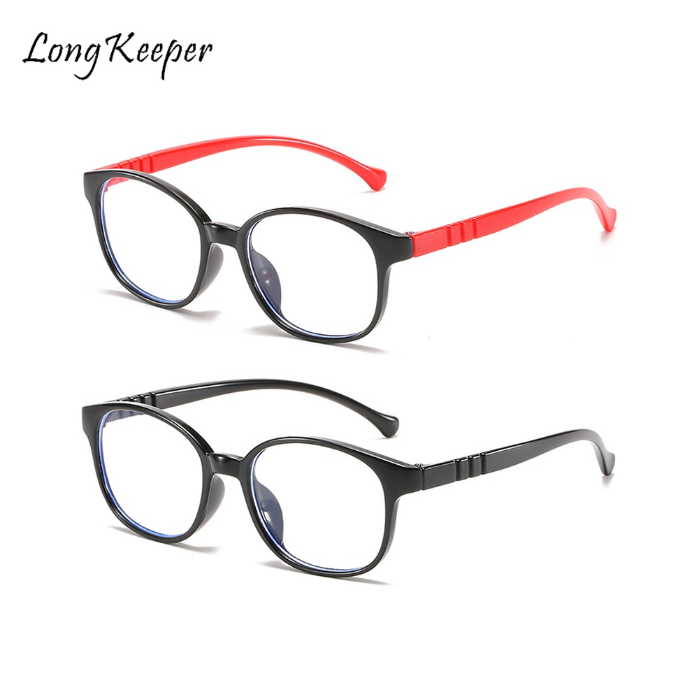 Gafas cuadradas de luz azul para niños y niñas, montura óptica, bloqueo transparente, antirreflectante, UV,