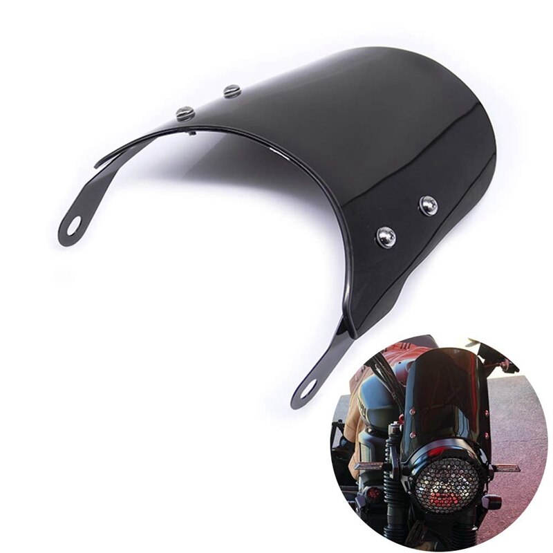 Motorsykkel frontlys fairing frontrute frontrute kompatibel til triumf bonneville 2001-t100 2003-( svart)