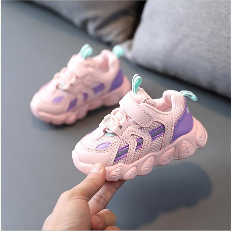 Baby Zachte Zolen Peuter Schoenen Jongen Meisje Comfortabele Antislip Schoenen Baby Ademend Mesh Sneakers Kinderen Casual schoenen: 3 / 26(Insole15cm)