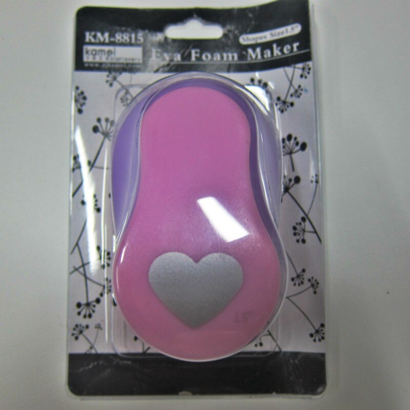 Heart Large Paper Cutting Machine 1 Hole Punch 1.5'' Shapes Craft Punch Diy Puncher Paper Cutter Scrapbooking Punches Scrapbook