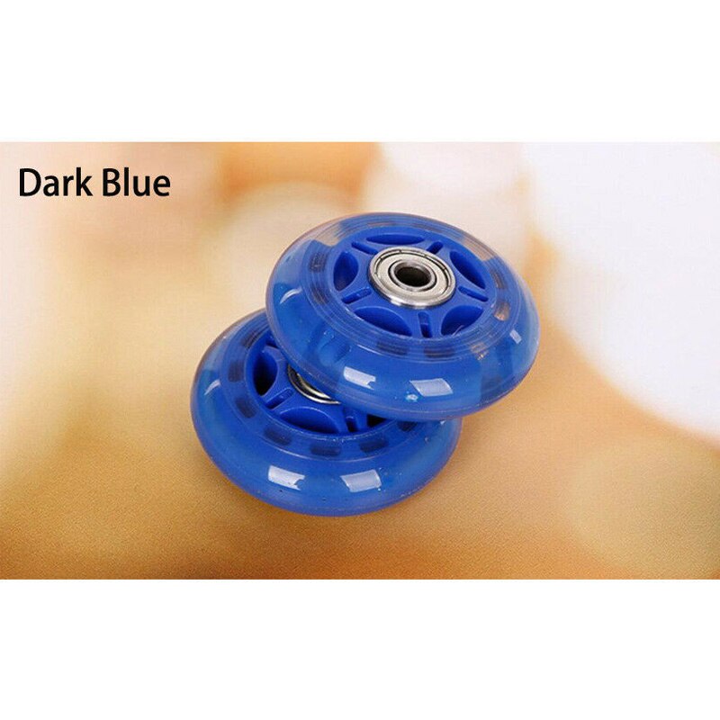 Ruedas de patín en línea de alta elasticidad, accesorios de repuesto de 70mm, 4 Uds.: Dark blue
