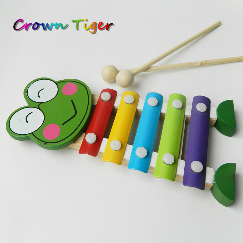 Piano xilófono de juguete con 5 tonos para bebés y niños, máquina para hacer ruido, desarrollo de la sabiduría musical, rompecabezas, juguete educativo clásico