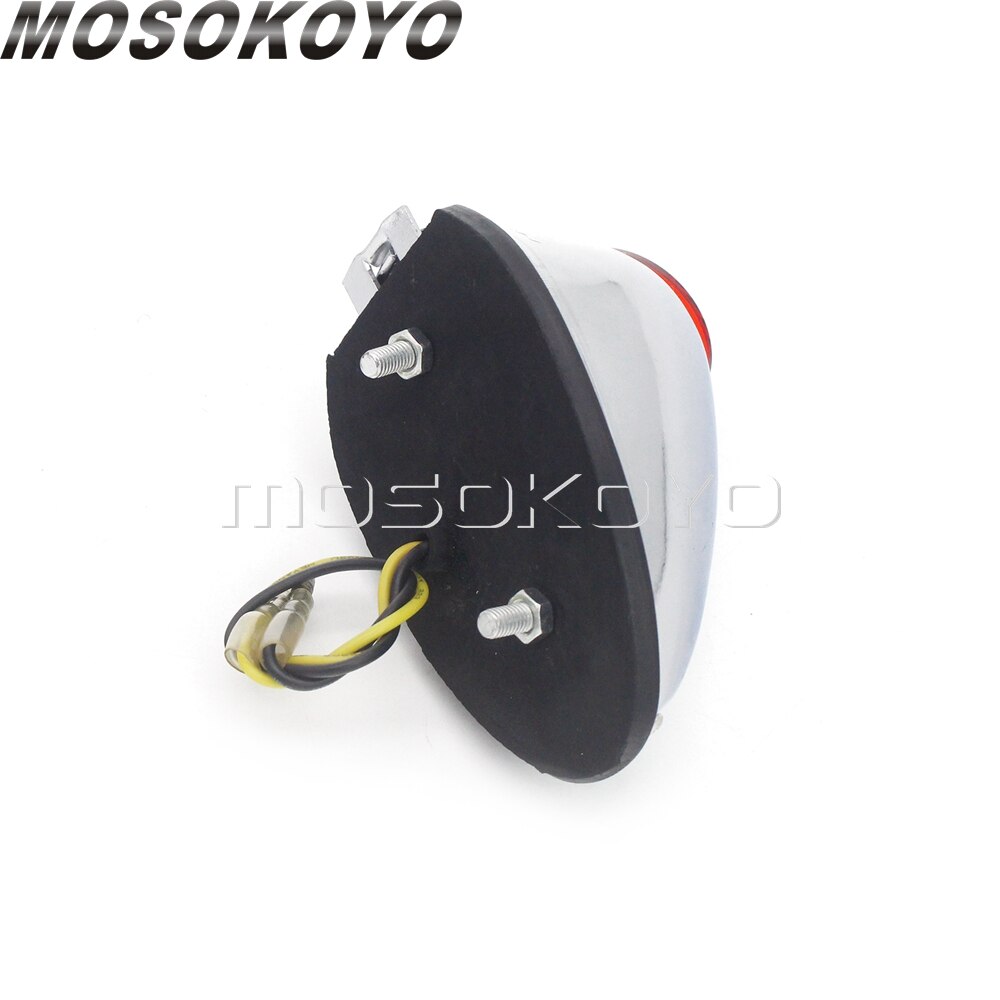 Guardabarros Sidecar de 12V, luz trasera de frenos cromada para BMW Zundapp DB KS KS750 M1 M1M M1S M72 R12 R75 R51 R61 R66 R71 K750