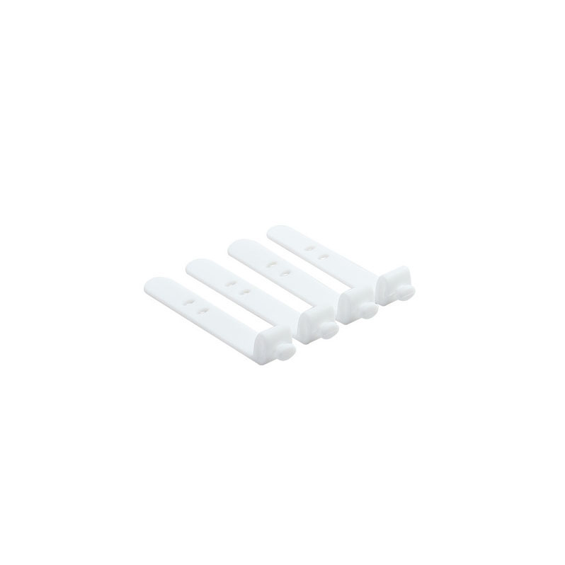 4Pcs Cable Winder Silicone Strap Hook Loop Cable Winder Headphone Cord Earphone Organizer Cable Tie Cable Winder Accessories: 4pcs white