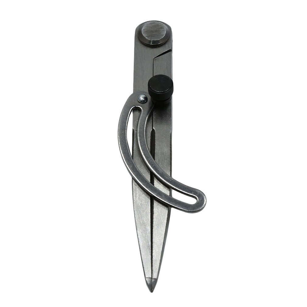 1 pçs medição espaçamento bússola ajustável artesanato de couro ferramenta rotativa ferramentas marcação couro scriber diy creaser ponto
