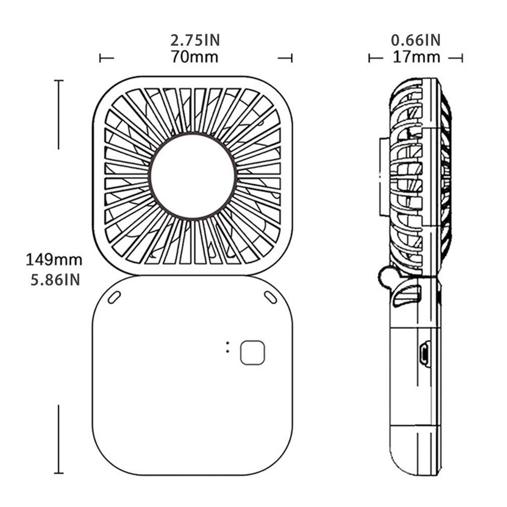 Mini Usb Opladen Geruisloze Desktop Elektrische Ventilator Decoratie Cool Air Hand Held Reizen Cooler Cooling 3000Mah