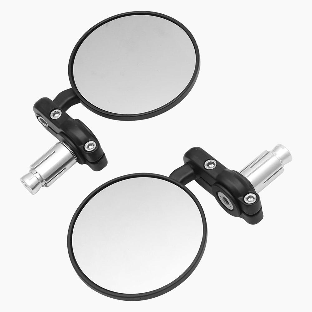 Rétroviseur repliable universel de pour Moto, guidon noir de 22mm: Default Title