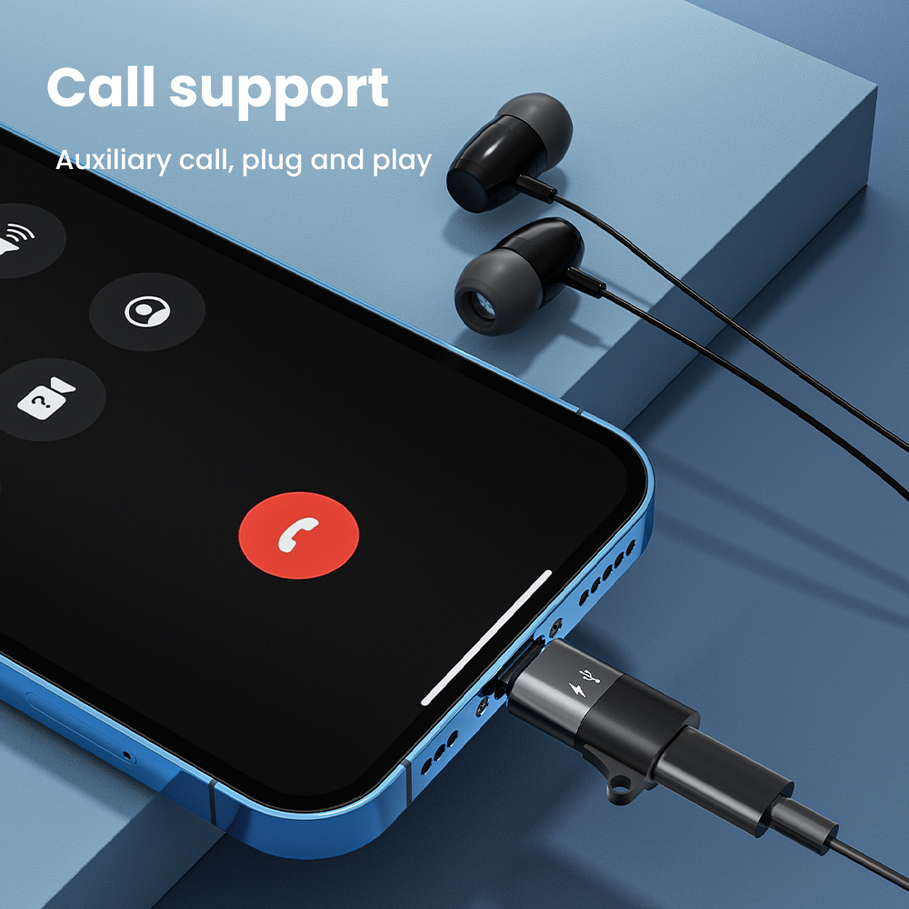 Adattatore Otg USB tipo C a 8 pin per Iphone 13 12 11 Pro Max Xr Convertitore cavo dati di ricarica rapida per auricolare U Disco USB C OTG