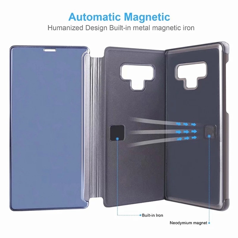 Espelho telefone flip caso para samsung galaxy s10 plus s10e suporte livro capa sumsung s 10 10s s10plus g970f g975f g973f funda coque