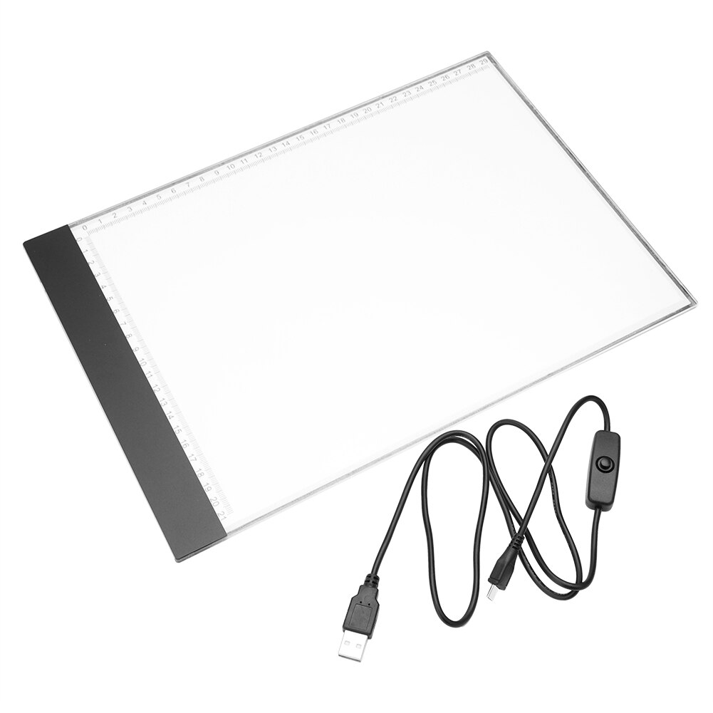 A4 LED Drawing Tablet Art Digital Graphic USB Powered Portable Electronic Pad for Office Caring Computer Supplies