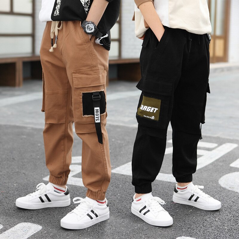 Boys Pants Children Casual Pants Kids Pants Overalls Trousers For Boy Teenage Clothes 8 10 12 14 16 Years Old