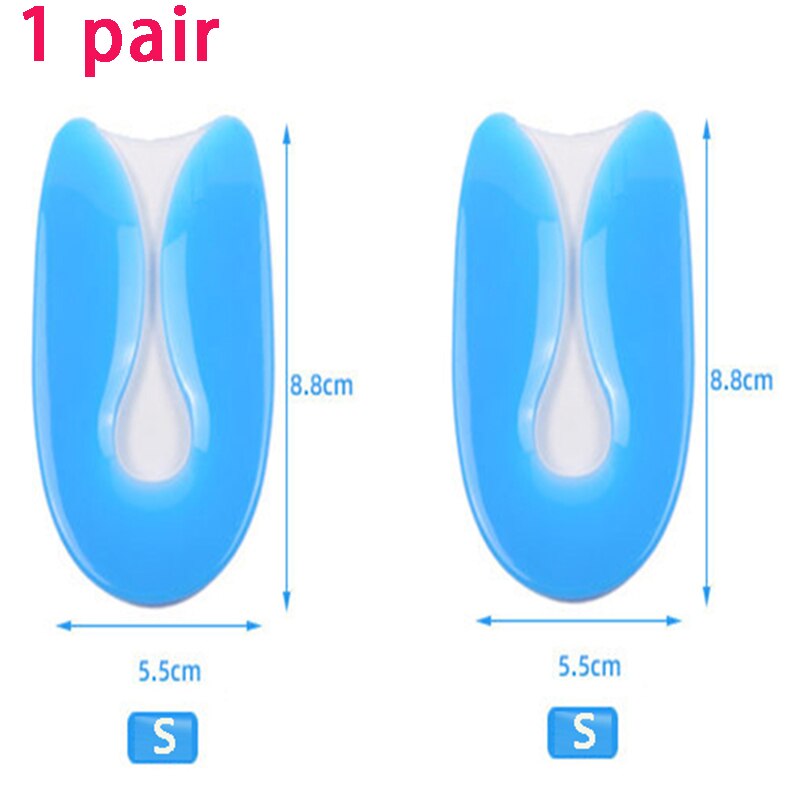 Premium Silicone Heel Pad Heel Coaster Support Heel Plantar Fasciitis Pad Spur Relief Toe Pain and Shock Absorption: S 30-34