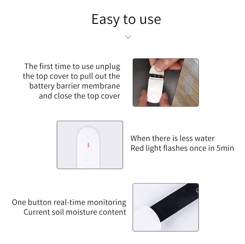Intelligente di Acqua Del Suolo Misuratore di Umidità Acidità di Umidità Luce Del Sole di Prova di Luce Giardino Piante Fiori Umido Tester Strumento di Prova