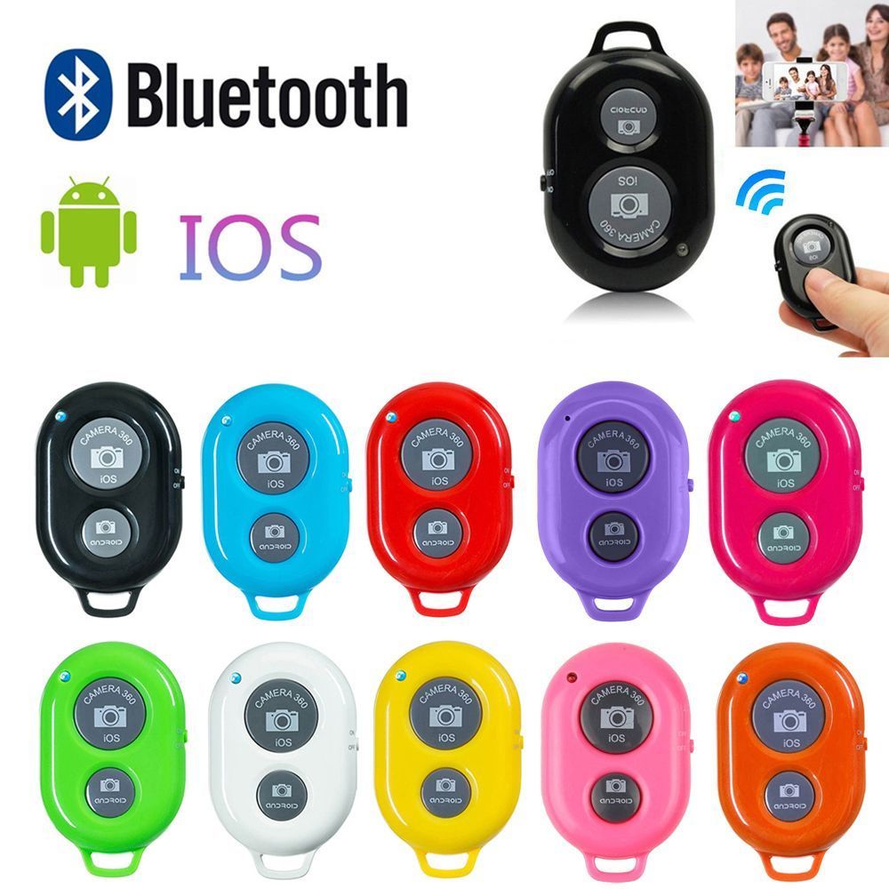 Kablosuz Bluetooth akıllı telefon kamera uzaktan kumanda deklanşör Selfie çubuk Monopod için uyumlu Android IOS için iPhone Samsung
