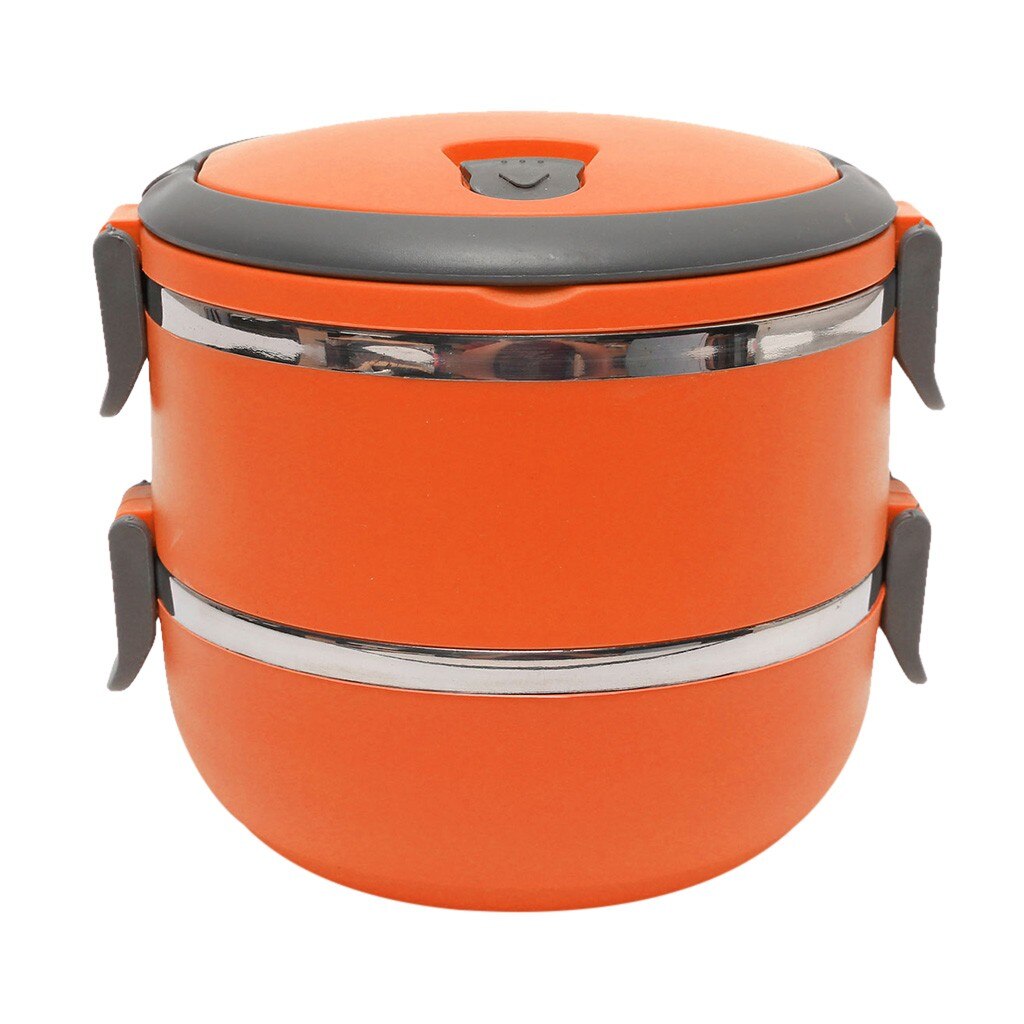 Boîte à bento thermique isolée par acier inoxydable de C pour la boîte à déjeuner étanche de Thermos de récipient de nourriture de pique-nique multicouche de bureau