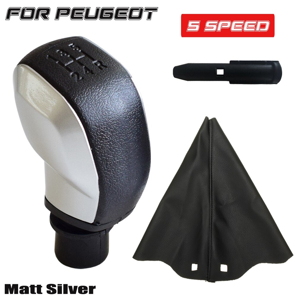 Pomo de cambio de marchas para Citroën C1 C3 C4, para PEUGEOT 106, 107, 205, 206, 207, 306, 307, 308, 309, 405, 406, 407, 508, 605, 607, 806, 807: option 2