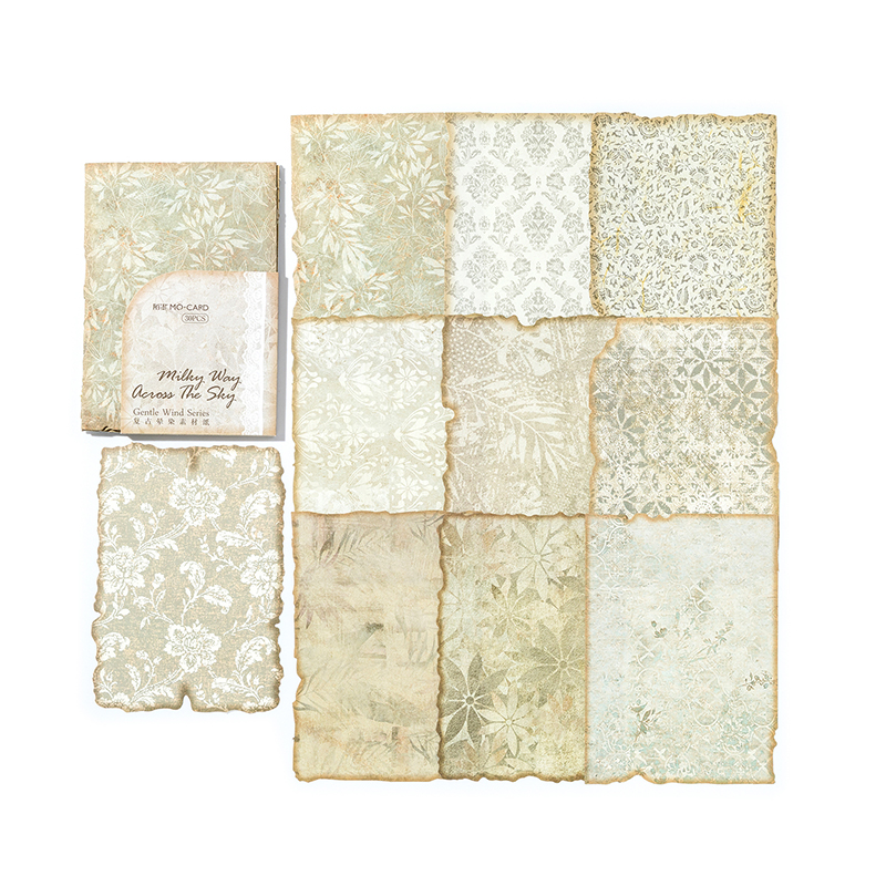 30 stks/pak Vintage Journal Scrapbooking Supplies Materiaal Etiketten papier voor Journal notebook Planner handgemaakte Craft Supplies: Donker Kaki