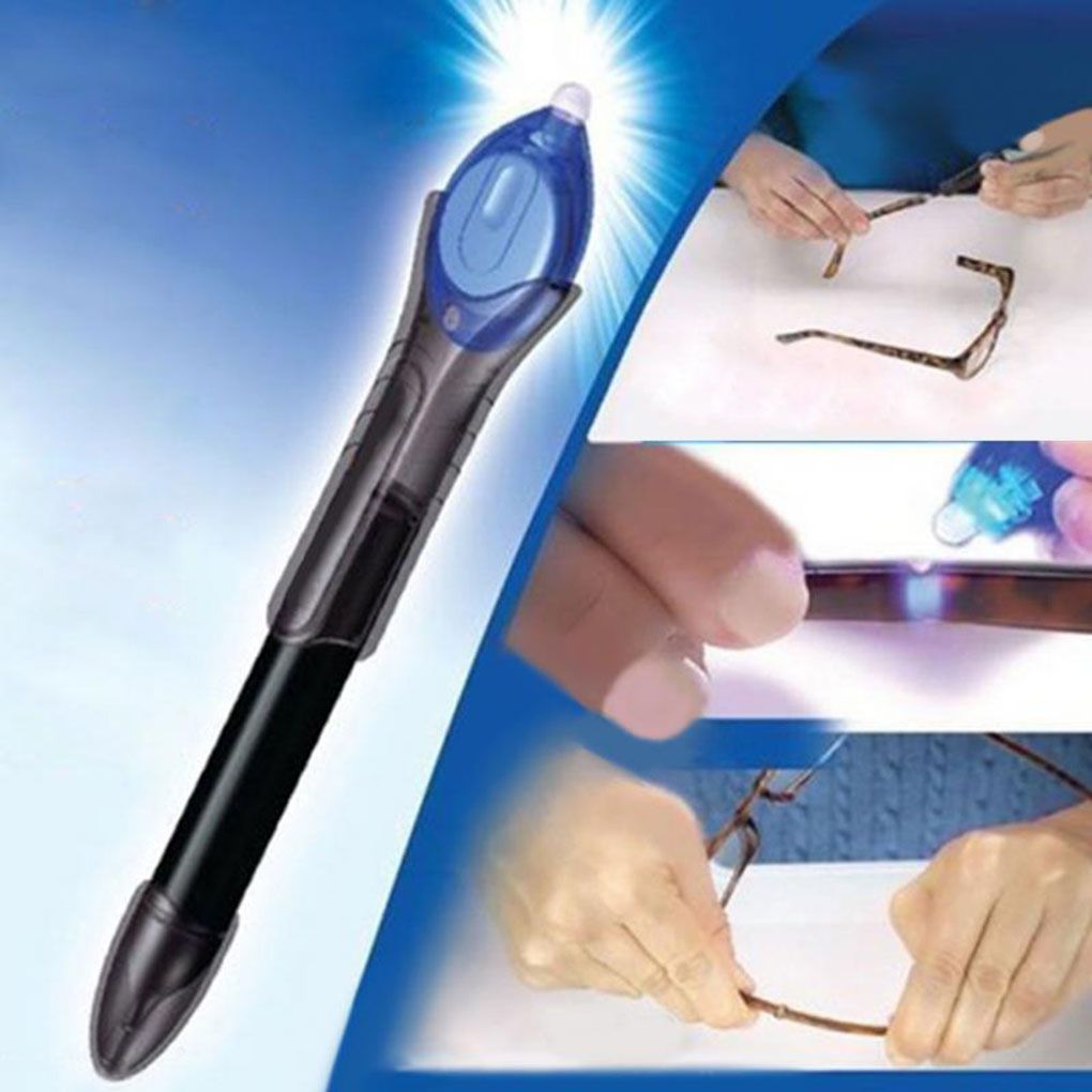 5 sekunders quick fix flydende lim pen uv lys reparationsværktøj superdrevet flydende plast svejsning sammensat kontorartikler