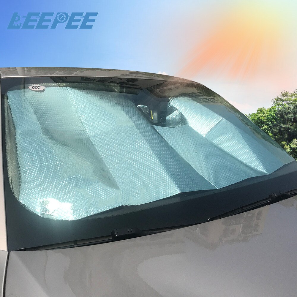 Anti-uv front bil vindu solskjerm blokk deksel foldevindu film universal bil-styling auto gardin for suv sedan hatchback