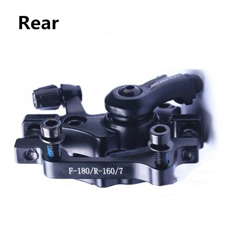 1 set of Disc Brake Front & Rear Disc Rotor Mechanical Brake Kit for road Mountain bike bicycle accessories: black R  brake