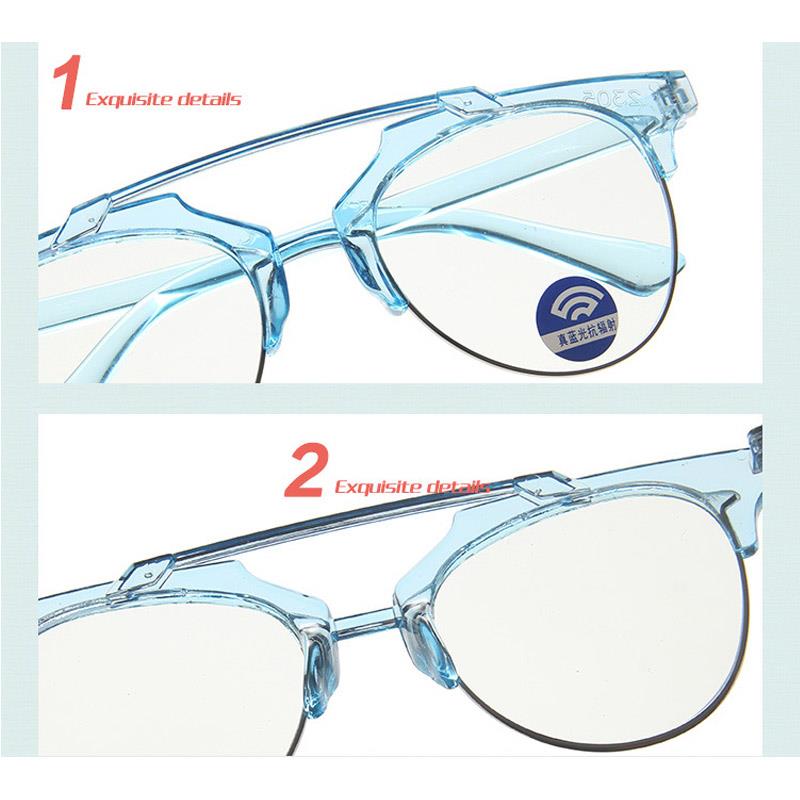 Longkeeper briller baby anti-blå lys briller mærke børn almindelige briller børn øjen stel briller kantløse briller