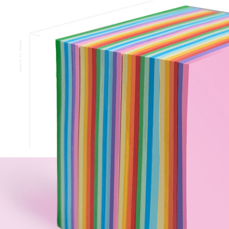 100 Sheets/pack Square Origami Packaging paper Double Sides Paper Pure Wood Pulp DIY Handmade Folding Paper