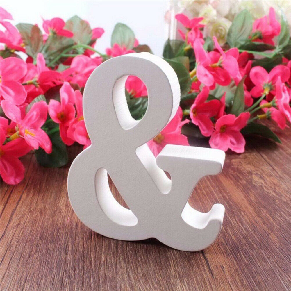 Decoraciones de mesa de boda Mr & Mrs decoraciones de PVC madera plástico tablero letras decoradas románticas H99F