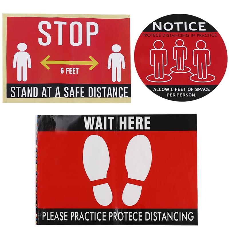 3PCS Keeping Distance Sticker Anti-slip Ground Sti... – Grandado