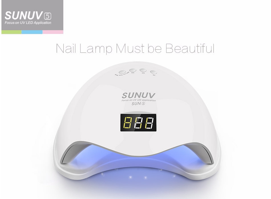 Uithardingslampen voor nagels, gel, droger voor gel, 48w lampen voor nail art, nagellamp, ledlamp voor nagels, uv-nagellamp, geschikt voor alle manicure-gelnagels.