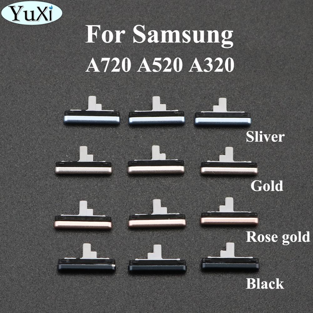 YuXi 3pcs = 1Set Für Samsung für Galaxy A3 A5 A7 A320 A520 A720 Telefon Flex Kabel gehäuse Rahmen Volumen Power-Taste Seite Schlüssel