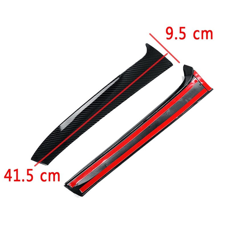 Carbon Fiber Rear Window Side Spoiler Trim For-VW Golf 7 R Variant Wagen