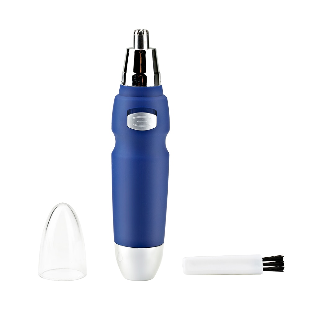 Tackore afeitado eléctrico oído, nariz Trimmer seguridad cuidado facial, nariz Trimmer pelo para los hombres afeitado maquinilla de afeitar la barba de limpieza: Azul