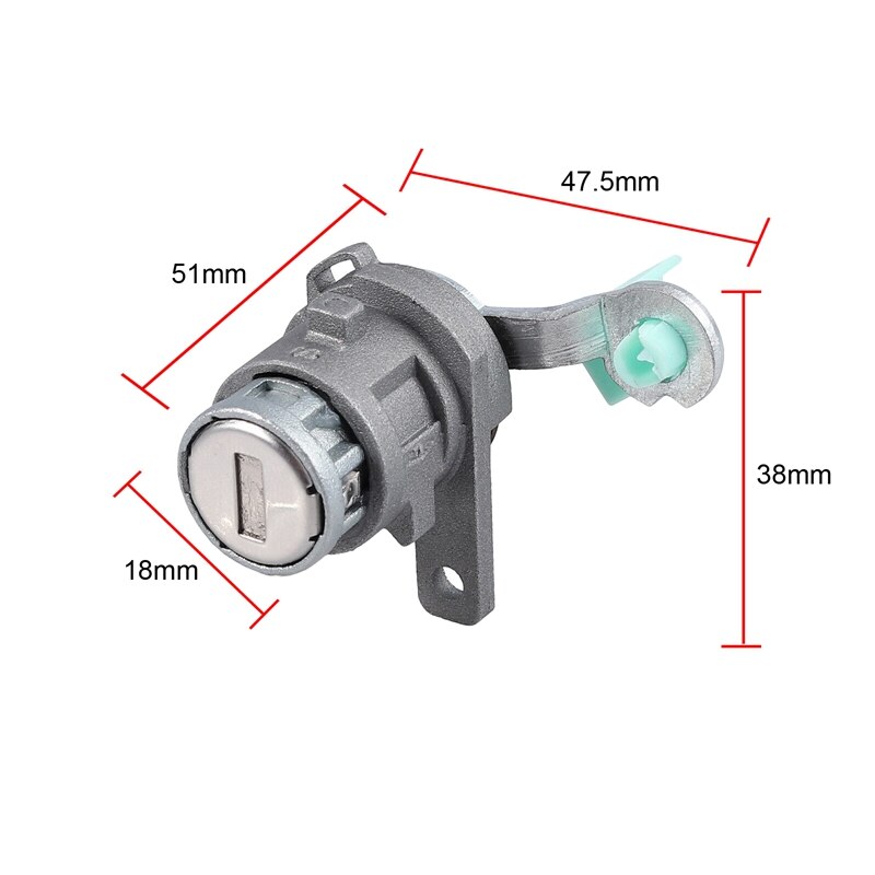 Vasen kuljettajan puolen oven lukon sylinterikytkin 2 avaimella honda accord 2003-07 4 ovea 72181- sda -a11