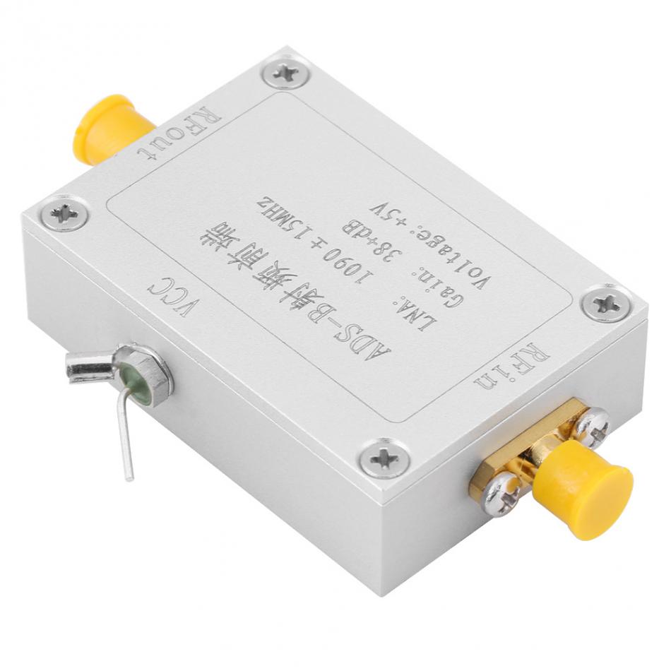 ADS-B 1090MHz Front-end Radio Frequency Low Noise Amplifier 38dB Gain LNA High Broadband Module Digital Linearity RF Amplifier